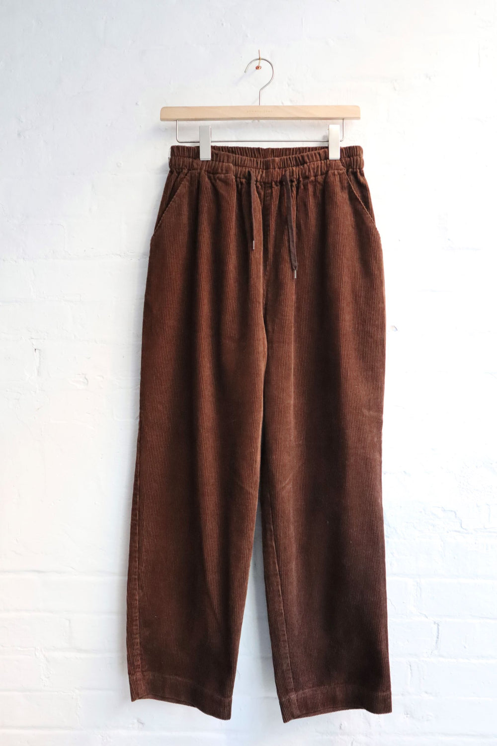 H.Unit - Corduroy Easy Pants, Brown