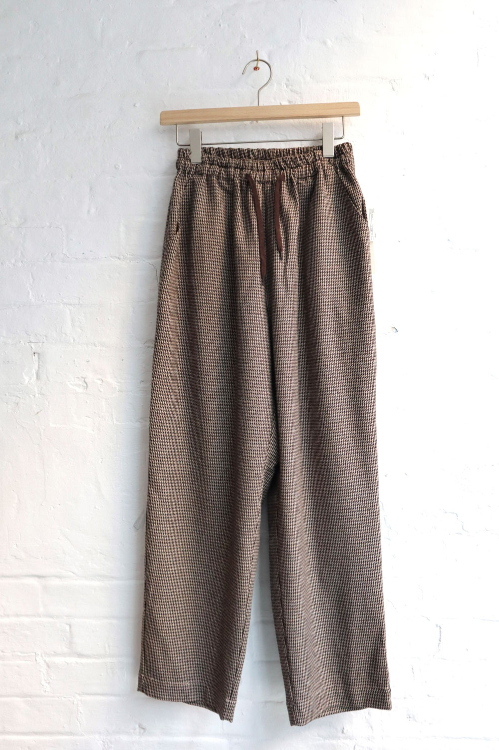 H.Unit - Wool Easy Pants, Brown