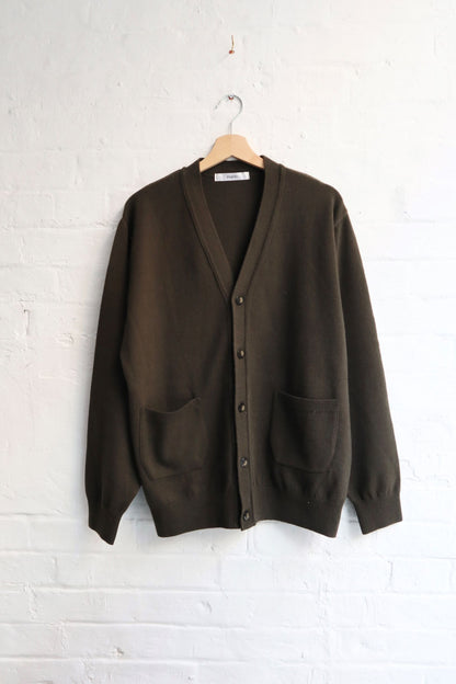 Fujito - Cashmere Blend Cardigan, Olive Green