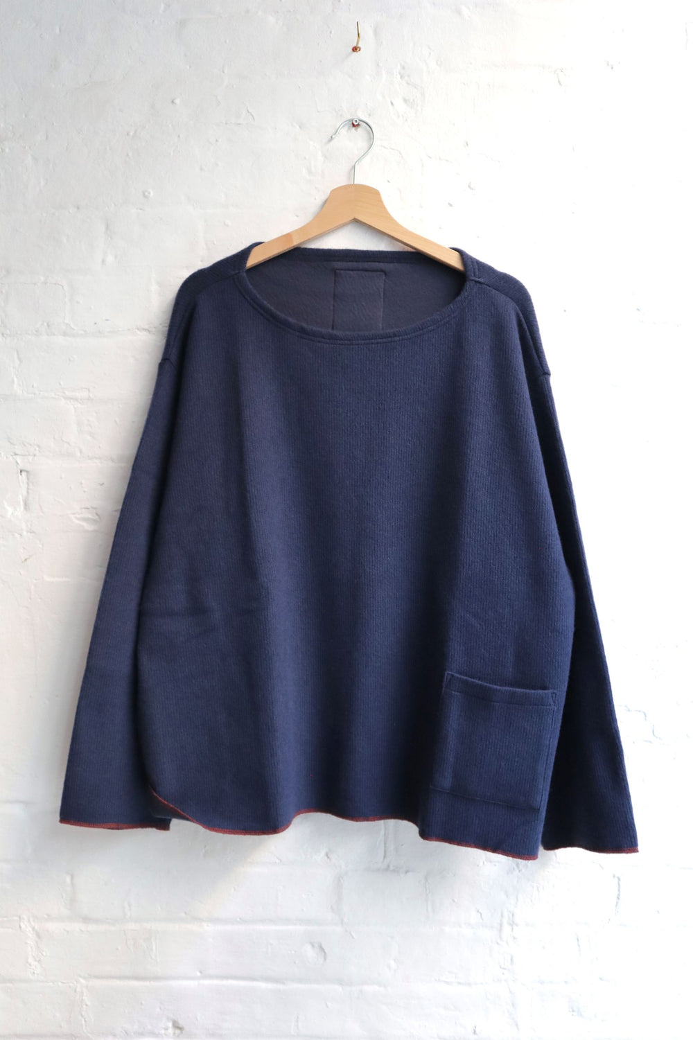 SUNNYSIDERS_H.UNIT_H.Unit - Basque Knit, Navy_knitwear