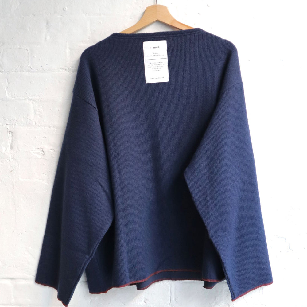 SUNNYSIDERS_H.UNIT_H.Unit - Basque Knit, Navy_knitwear