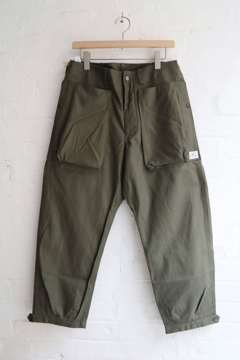 Sassafras - Digs Crew Pants 4/5, Olive