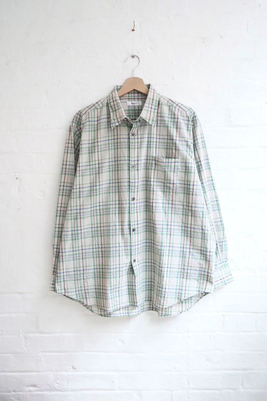 Fujito - Big Sleeve Shirt, Green Check