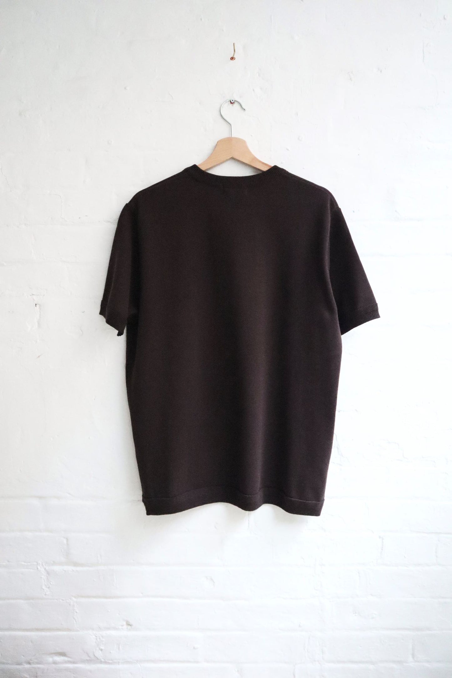 Fujito - Knit T-Shirt, Dark Brown