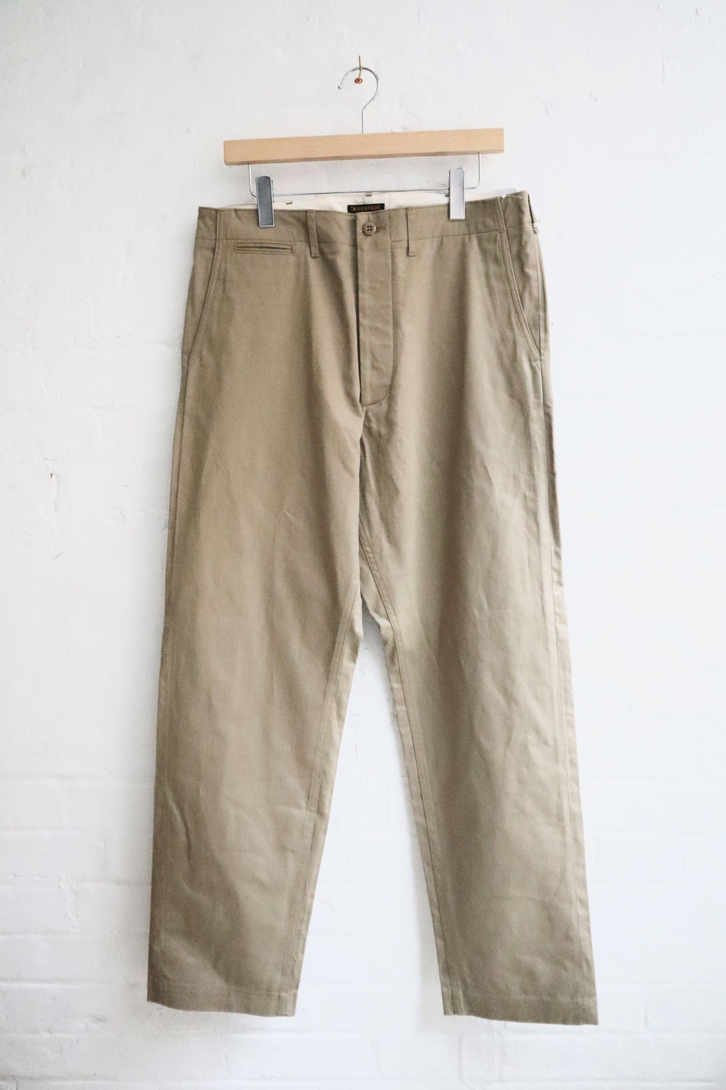 SUNNYSIDERS_*A VONTADE_*A Vontade - Classic Chino Trousers, Khaki_Trousers