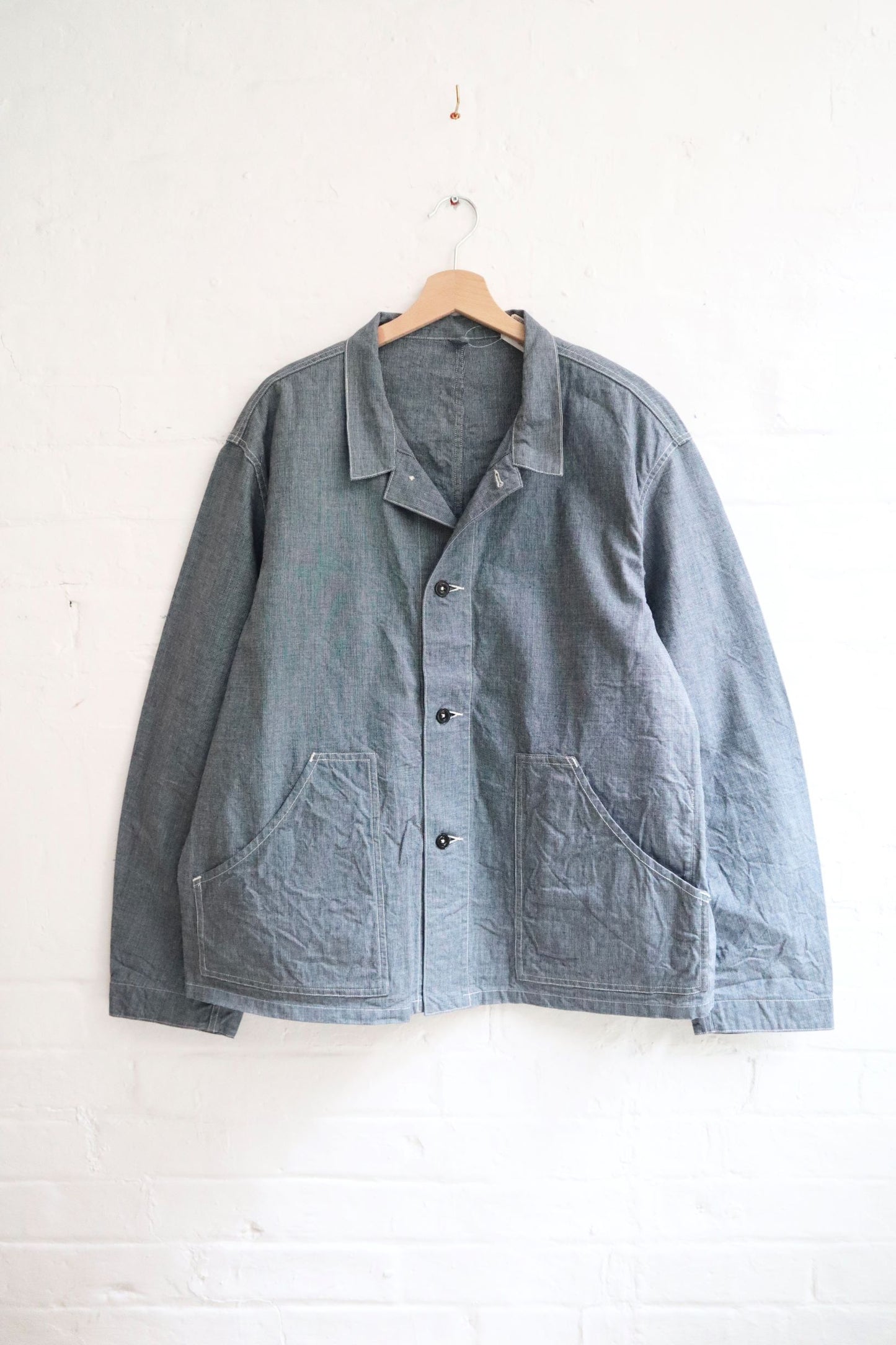 *A Vontade - Short Engineer Jacket, Indigo Pinhead