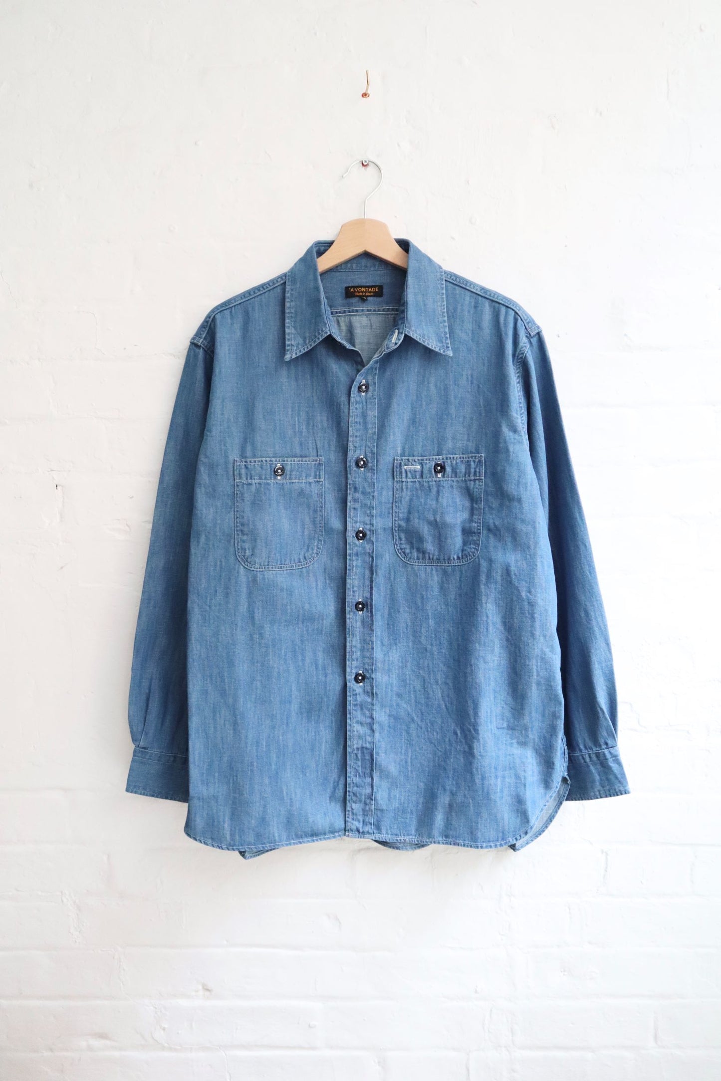 *A Vontade - Denim Work Shirt, Faded Blue