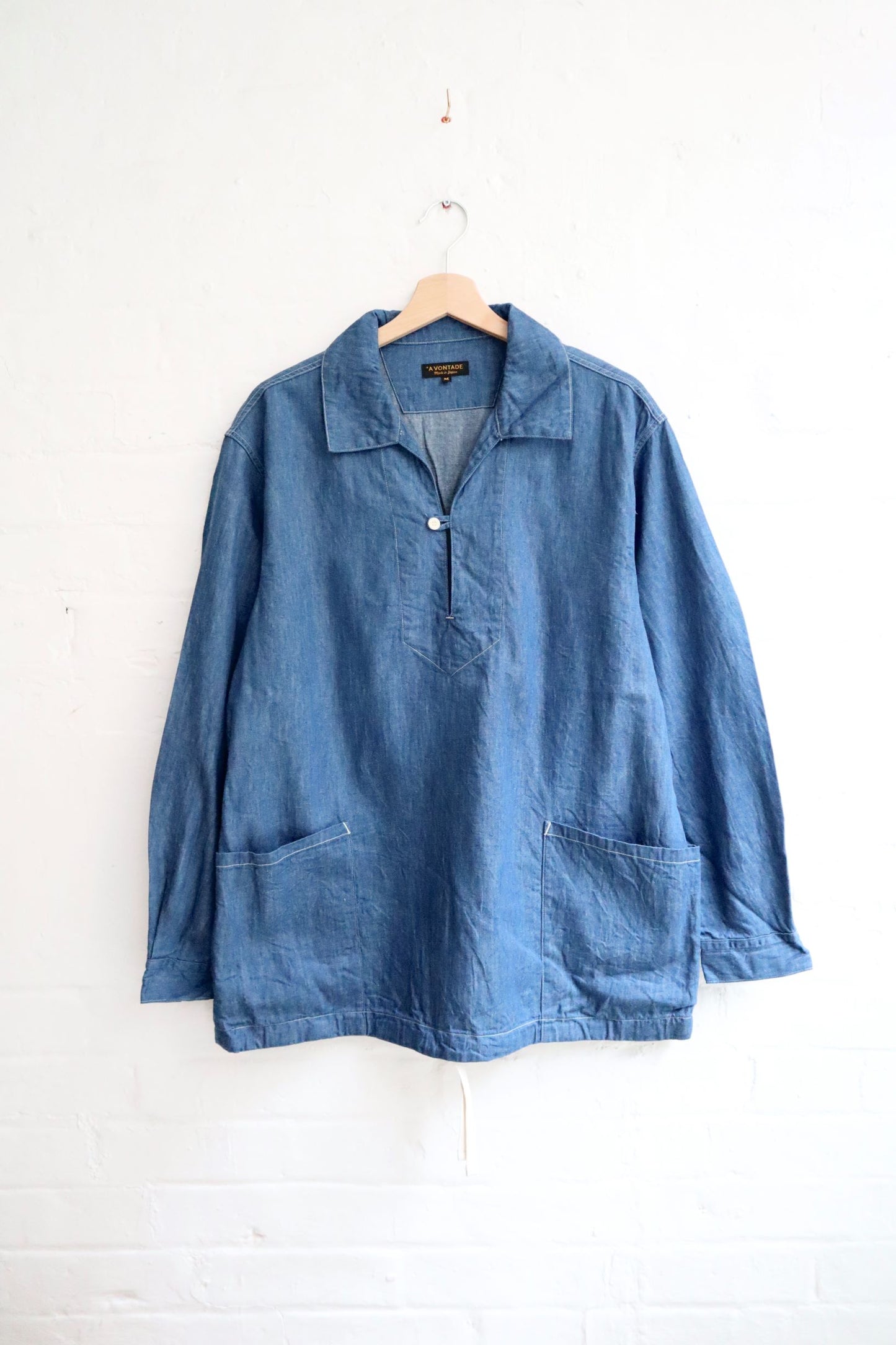 *A Vontade - Smock Pullover Shirt Jacket, Indigo