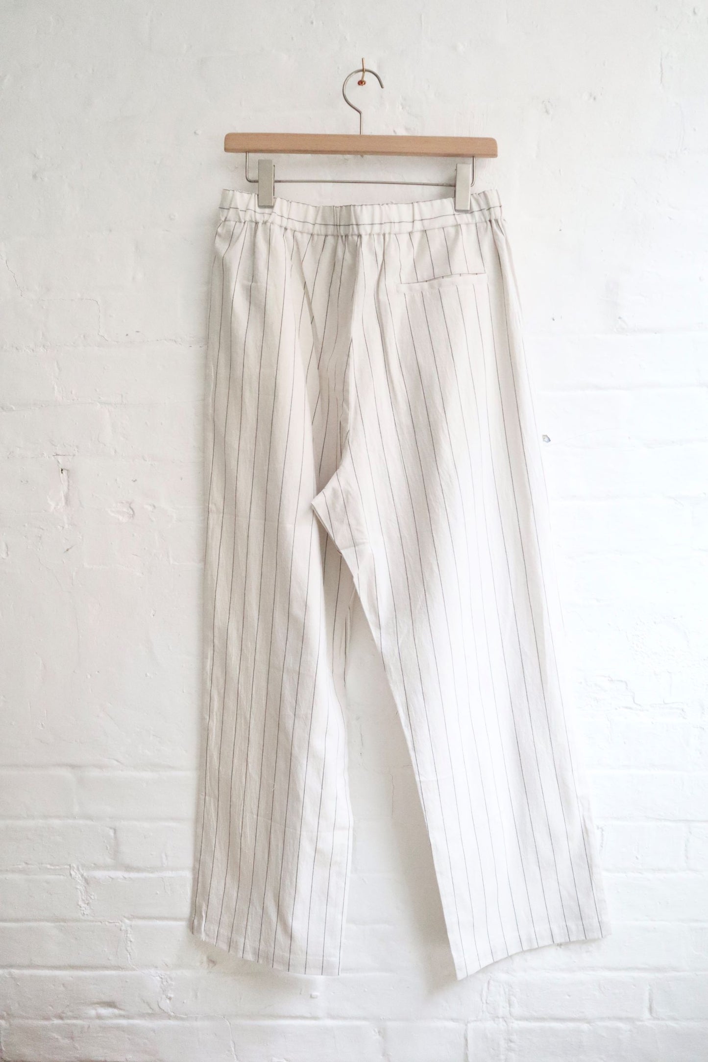 Sunnysiders - Lounge Pants, Ivory / Black Stripe