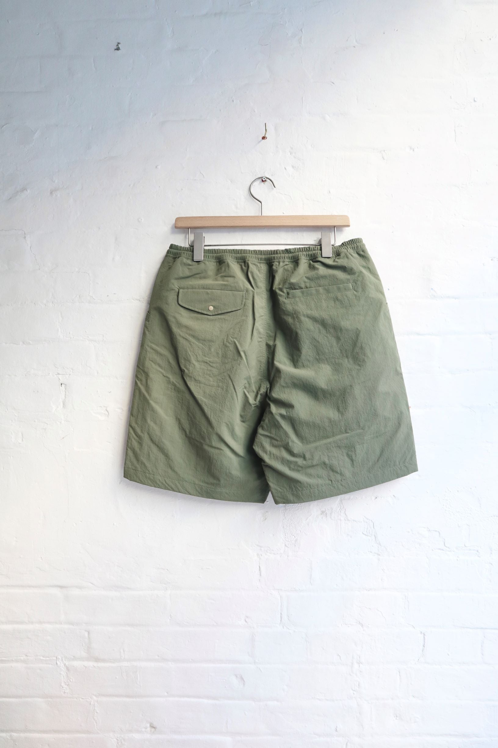 SUNNYSIDERS_SUNNYSIDERS_Sunnysiders - Nylon Running Shorts, Olive_Shorts