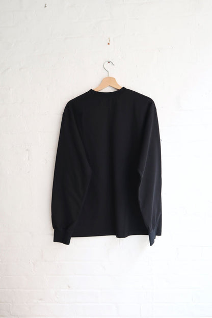 SUNNYSIDERS_YONETOMI_Yonetomi - New Basic Long Sleeve T-Shirt, Black_T-Shirts