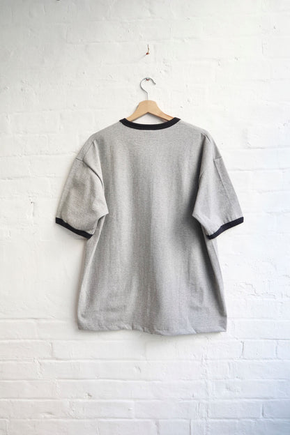 SUNNYSIDERS_*A VONTADE_*A Vontade - Ringer T-Shirt, Grey Marl / Navy_T-Shirts