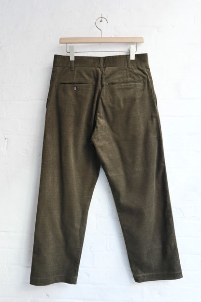 Fujito - Wide Slacks, Olive Green