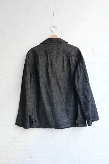 SUNNYSIDERS_*A VONTADE_*A Vontade - Naval Utility Jacket, Black Denim_Coats & Jackets