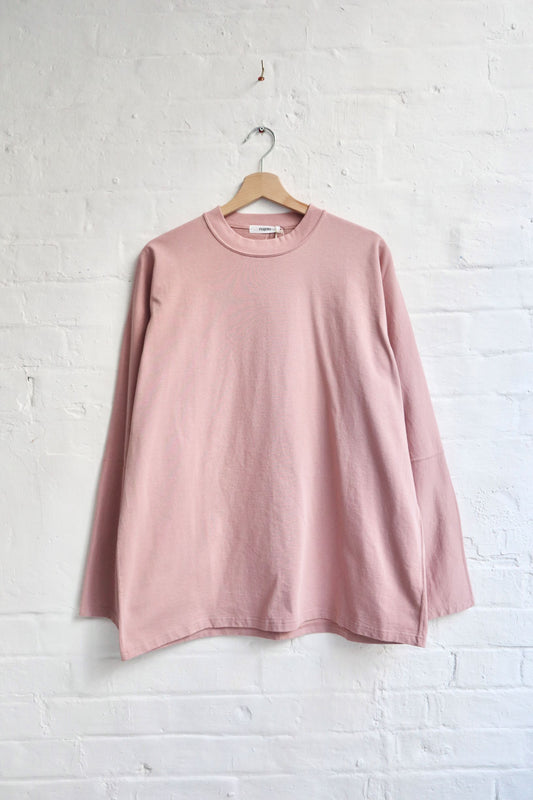 SUNNYSIDERS_FUJITO_Fujito - Long Sleeve T-Shirt, Smokey Pink_T-Shirts