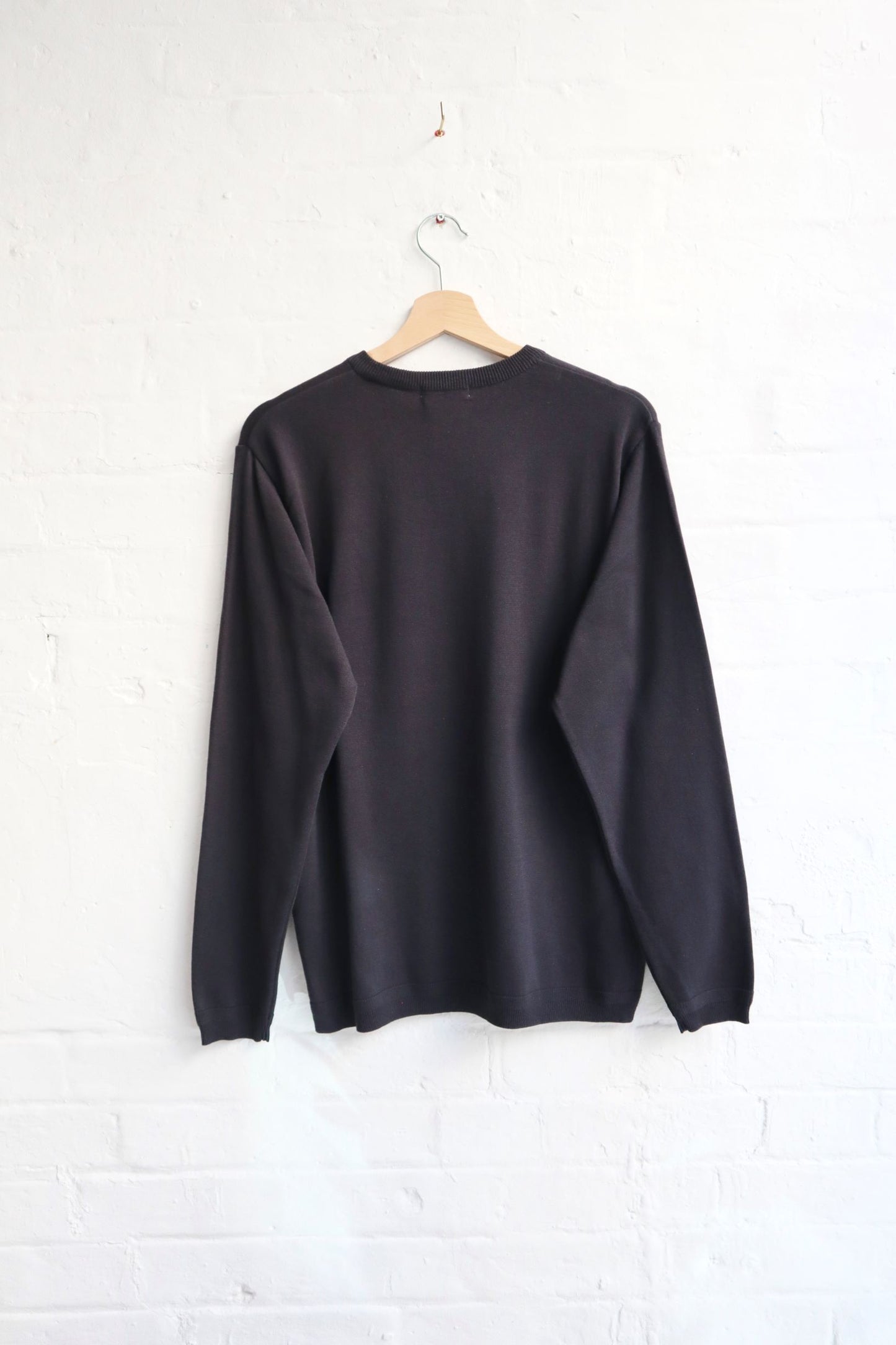 Fujito - Cotton Knit Long Sleev, Charcoal