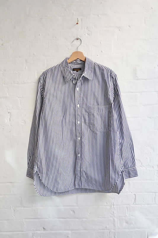 SUNNYSIDERS_*A VONTADE_*A Vontade - Lax Regular Shirt, Navy Stripe_Shirts & Tops