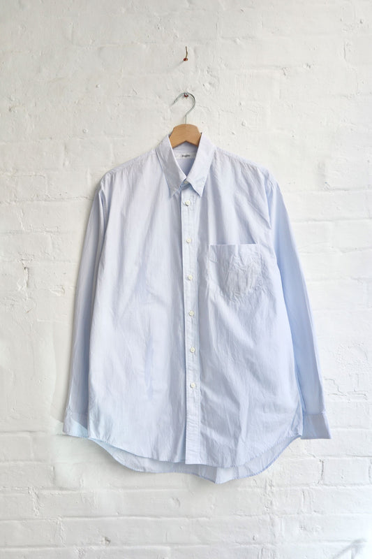 Fujito - Snap Button Down Shirt - Blue Stripe