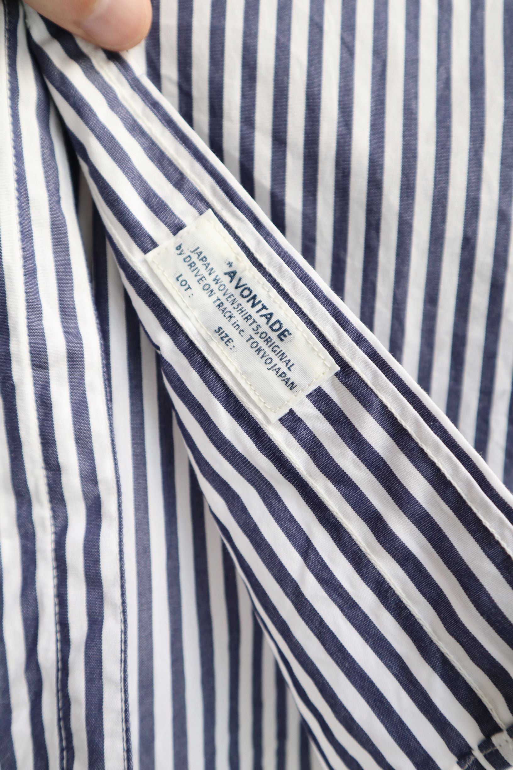 SUNNYSIDERS_*A VONTADE_*A Vontade - Lax Regular Shirt, Navy Stripe_Shirts & Tops