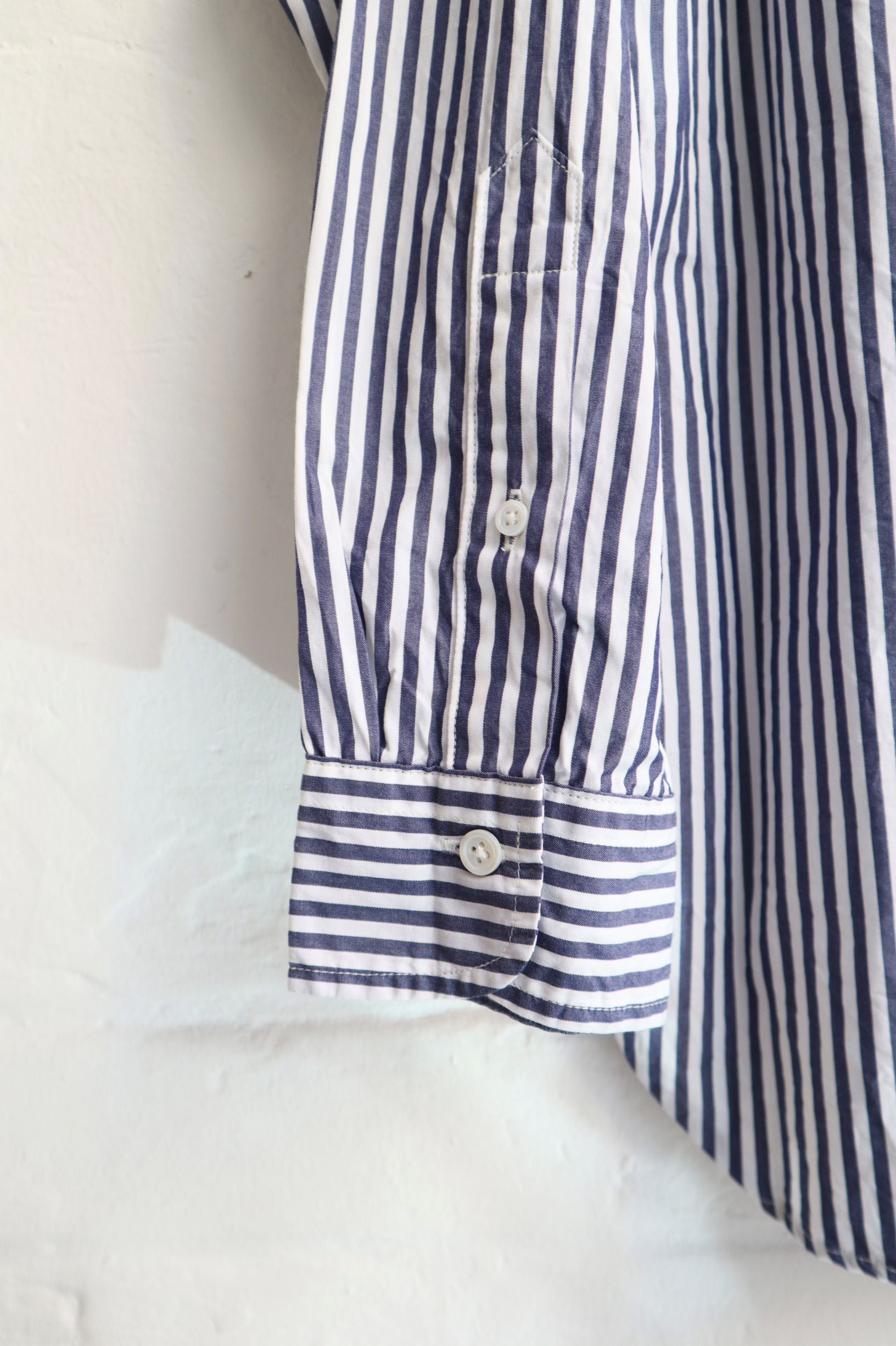 SUNNYSIDERS_*A VONTADE_*A Vontade - Lax Regular Shirt, Navy Stripe_Shirts & Tops