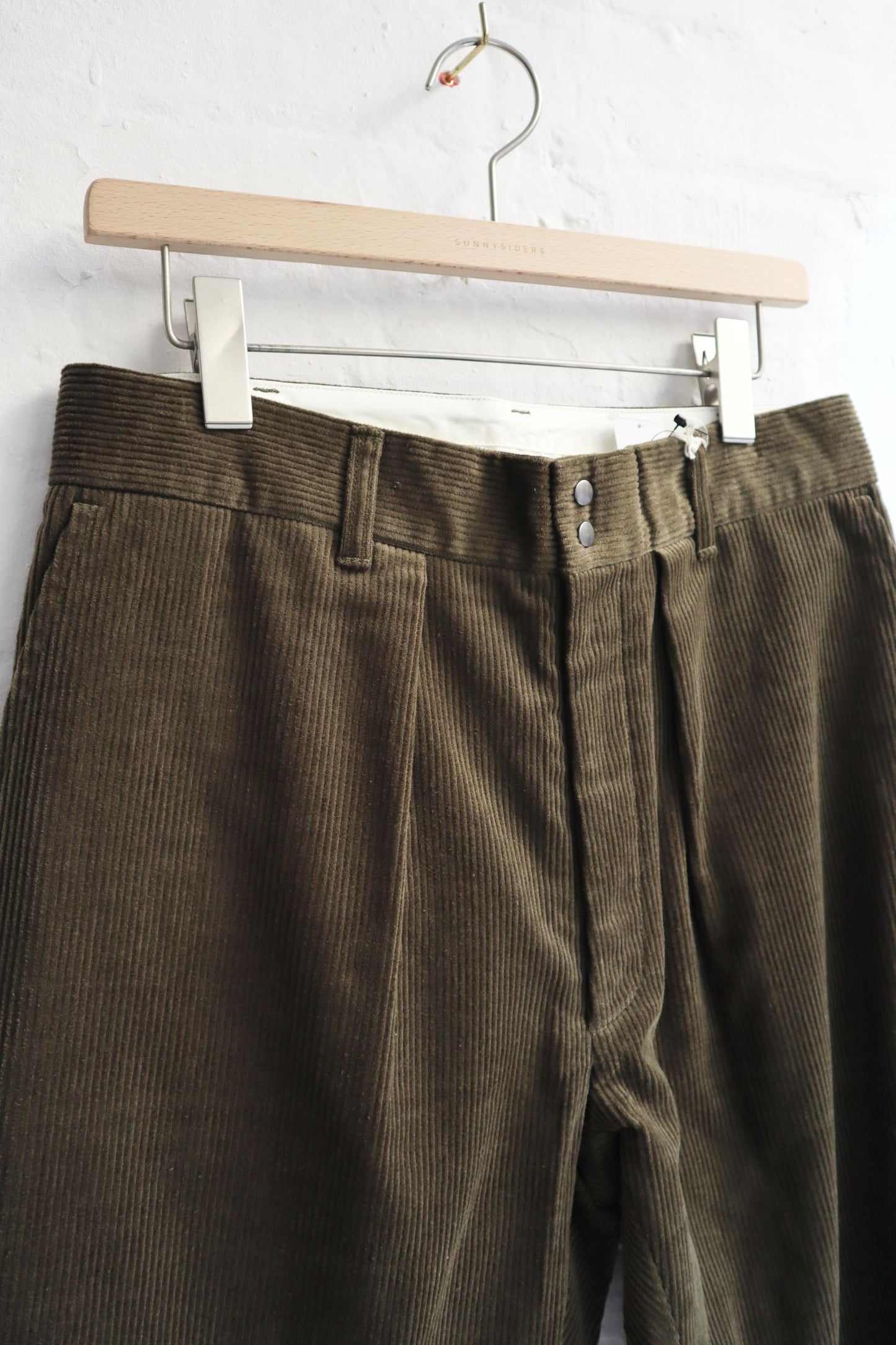 Fujito - Wide Slacks, Olive Green