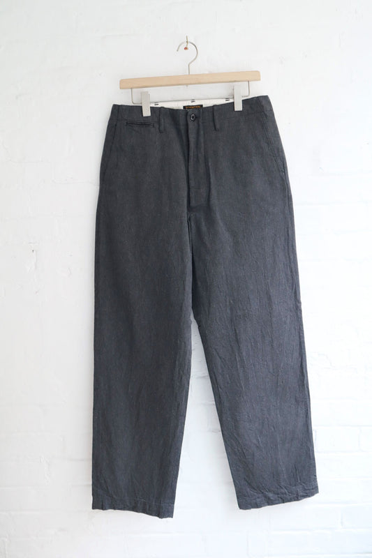 *A Vontade - Type 45 Chino Trousers, Charcoal Twill