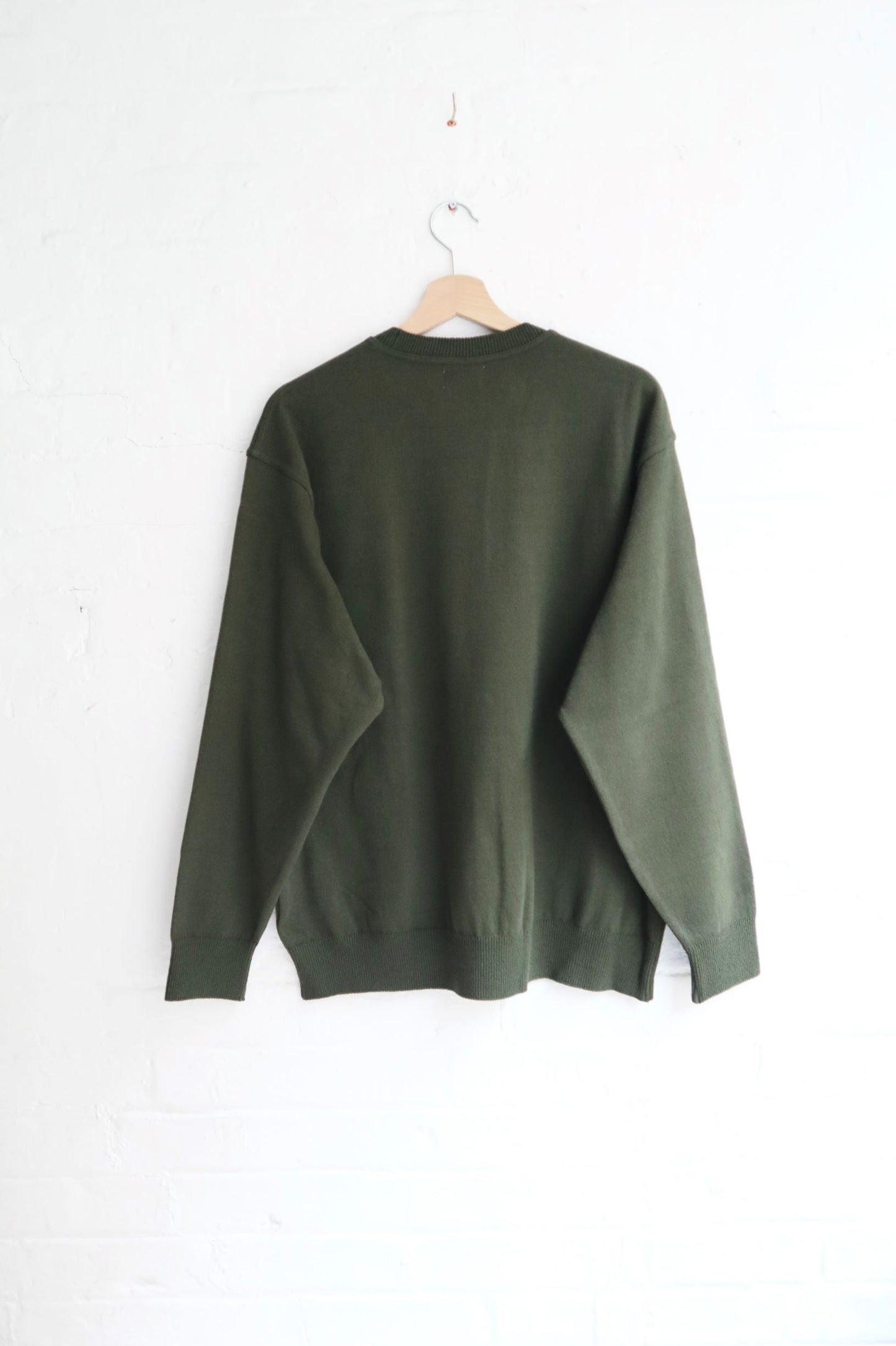 Yonetomi - Wave Cotton Knit Pullover, Khaki