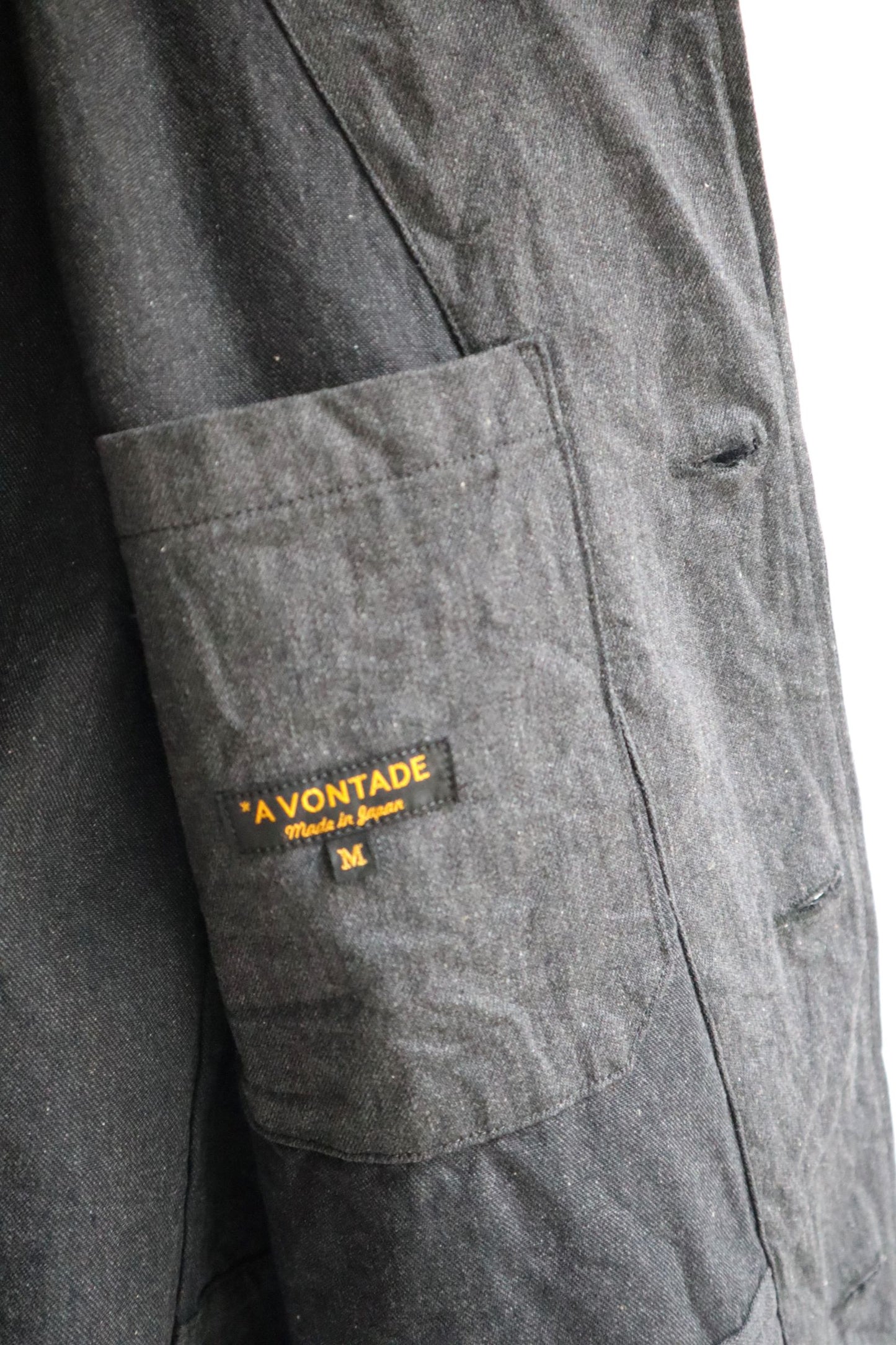 *A Vontade - British 3 Button Jacket, Charcoal Twill