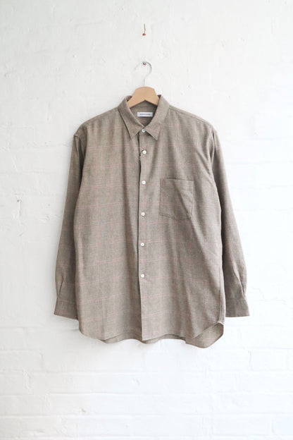 Sunnysiders - Regular Collar Shirt, Beige Check