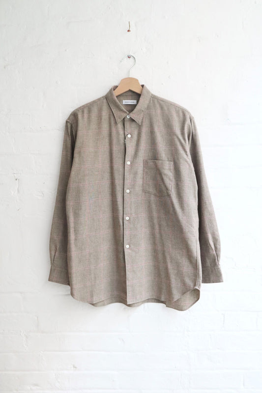 Sunnysiders - Regular Collar Shirt, Beige Check
