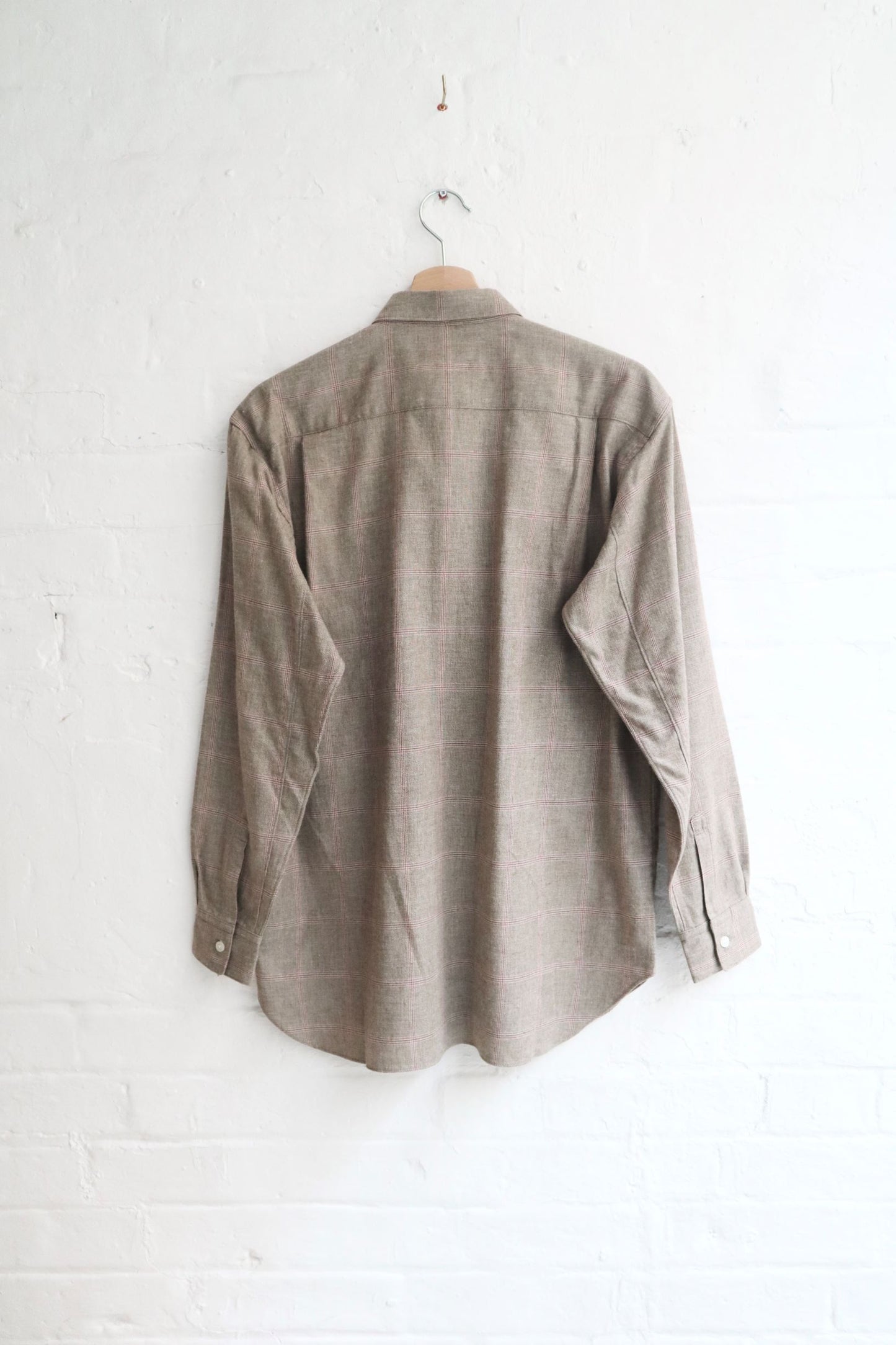 Sunnysiders - Regular Collar Shirt, Beige Check
