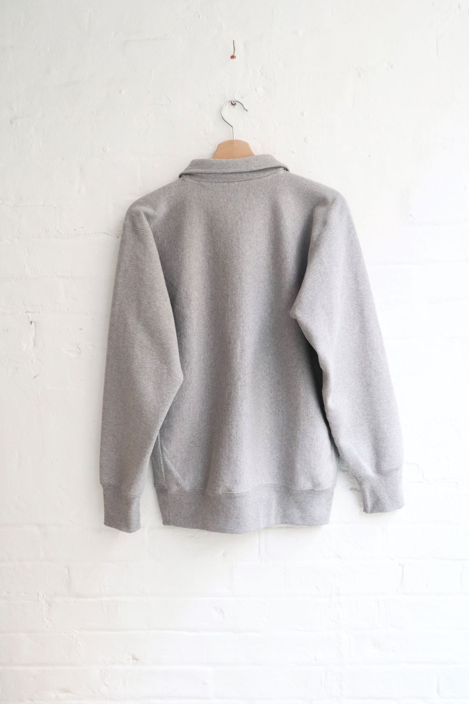 SUNNYSIDERS_*A VONTADE_*A Vontade - Half Zip Sweatshirt, Grey Marl_Sweats