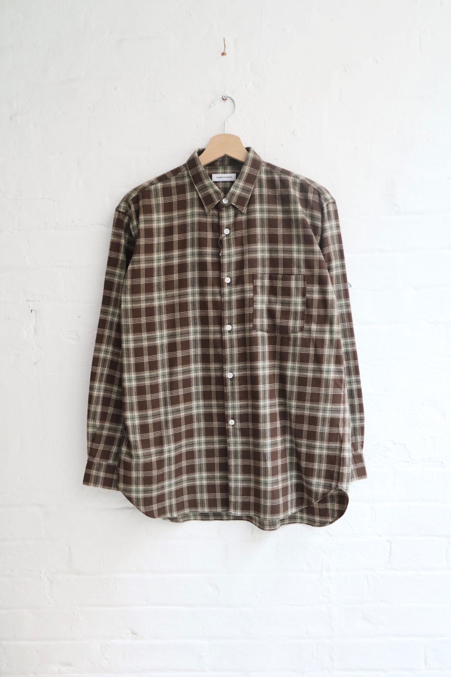 Sunnysiders - Regular Collar Shirt, Brown Check