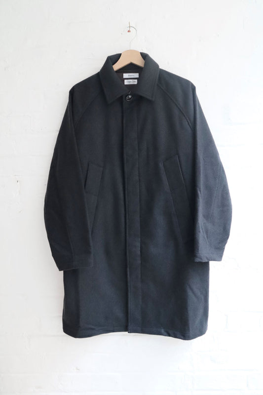 Fujito - Balmacaan Coat, Charcoal