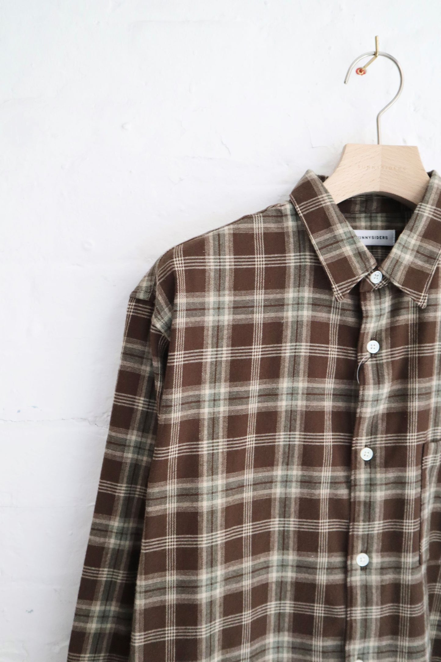 Sunnysiders - Regular Collar Shirt, Brown Check