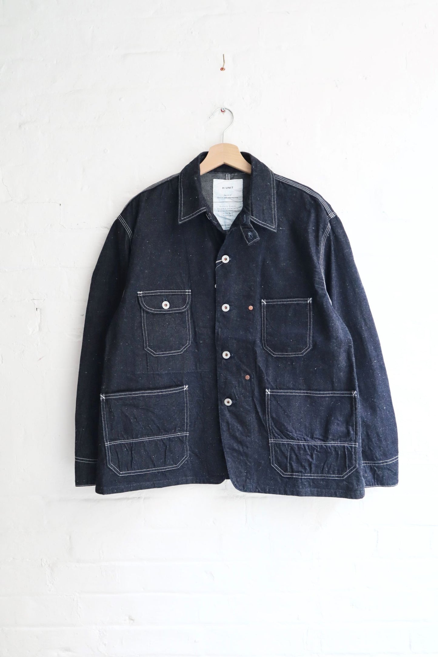 H. Unit - Denim Coverall Jacket, Indigo (One Wash)