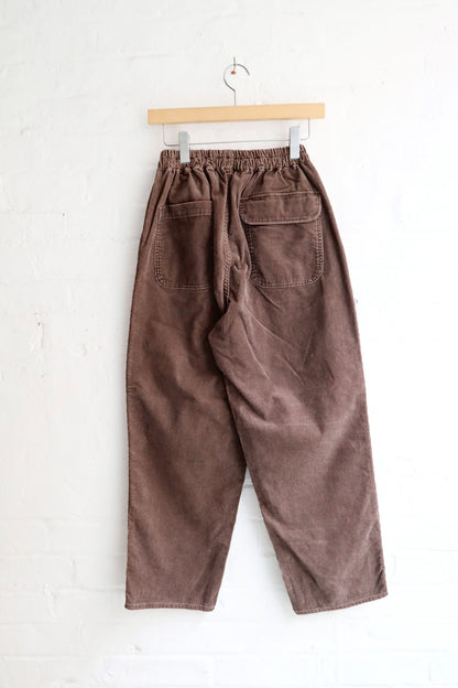 H. Unit - Corduroy Easy Pants, Washed Brown