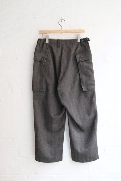 H. Unit - Tech Tweed Trouser, Gray Herringbone