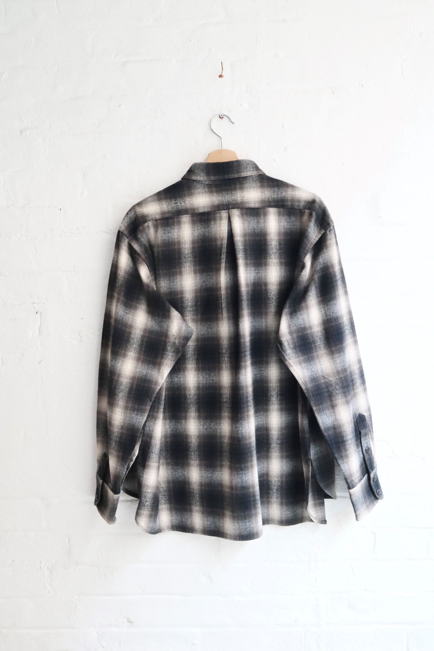 H. Unit - Flannel Shirt, Black Check