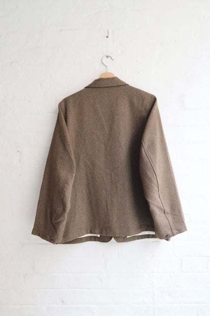 H. Unit - Tech-Tweed Jacket, Brown Herringbone