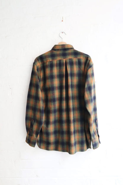 H. Unit - Flannel Shirt, Green Check