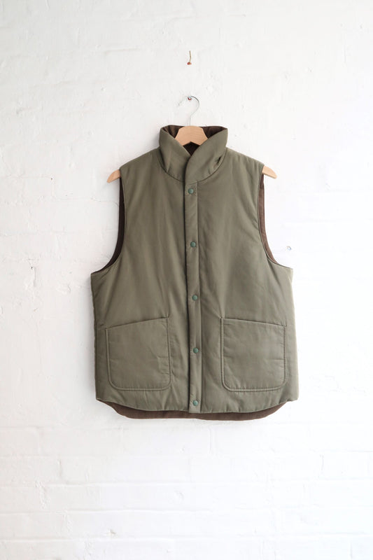 *A Vontade - Reversable Vest, Olive / Khaki