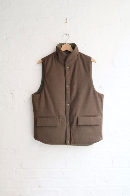 *A Vontade - Reversable Vest, Olive / Khaki
