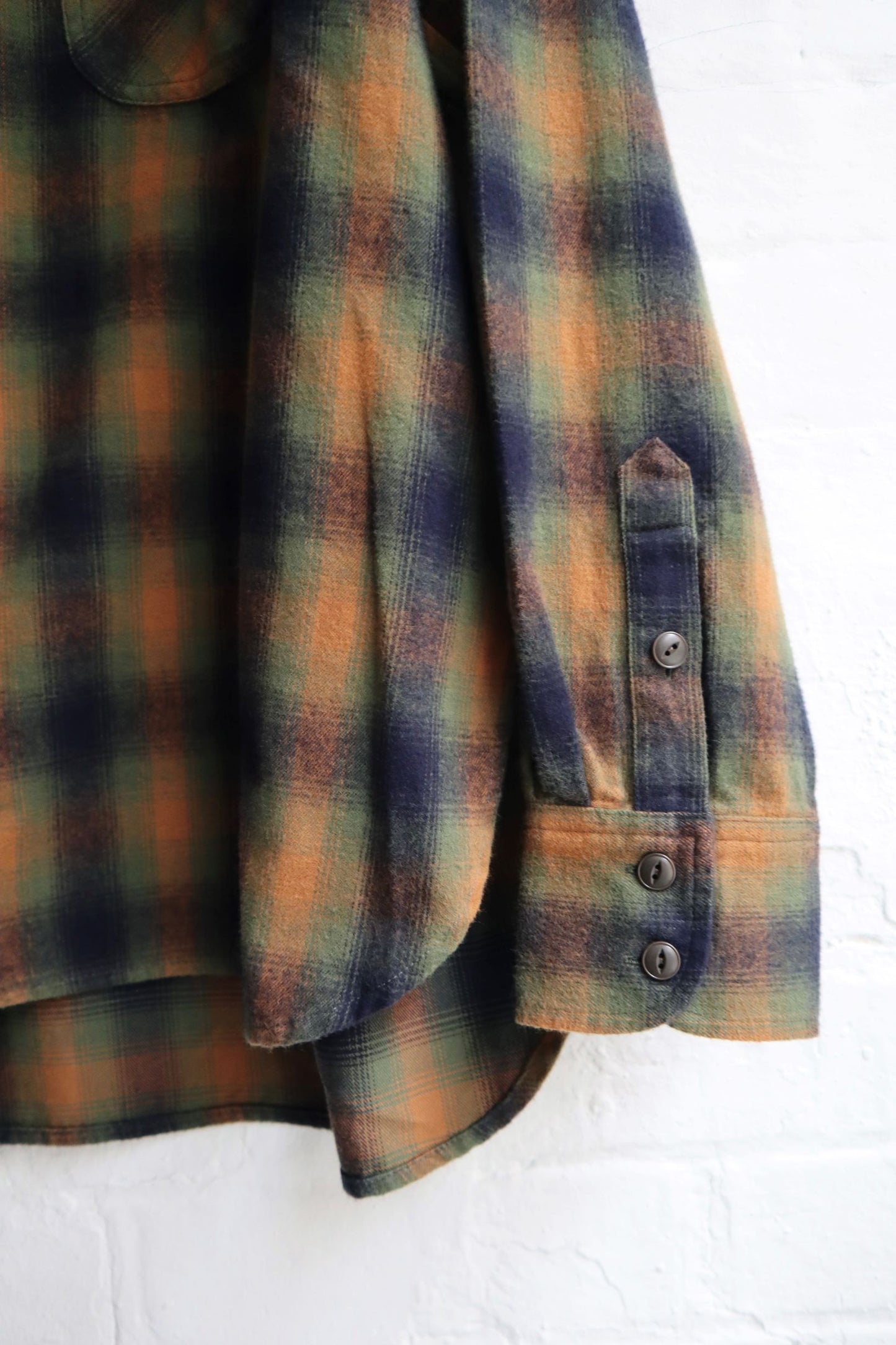 H. Unit - Flannel Shirt, Green Check