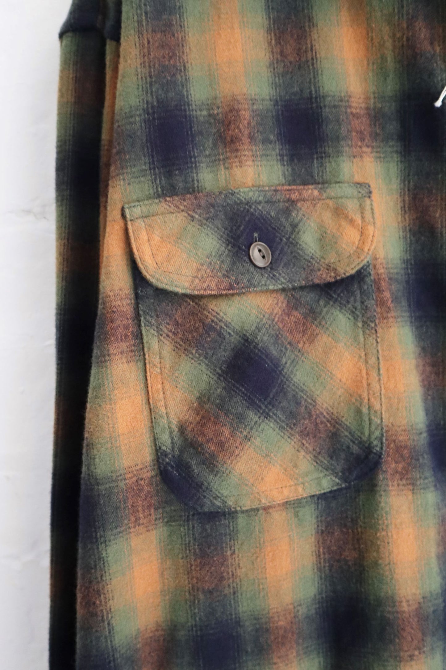 H. Unit - Flannel Shirt, Green Check