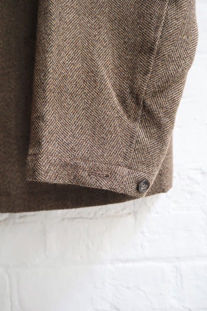 H. Unit - Tech-Tweed Jacket, Brown Herringbone