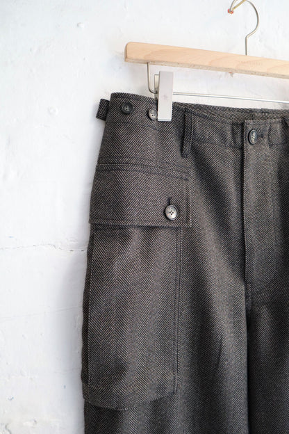 H. Unit - Tech Tweed Trouser, Gray Herringbone