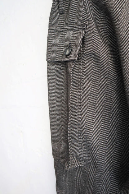 H. Unit - Tech Tweed Trouser, Gray Herringbone