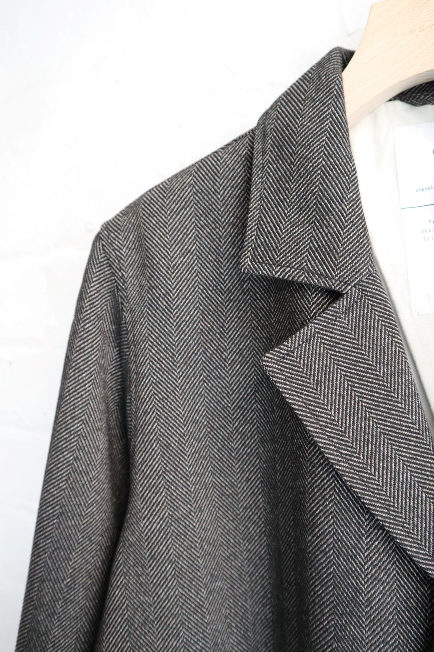 H. Unit - Tech-Tweed Jacket, Gray Herringbone