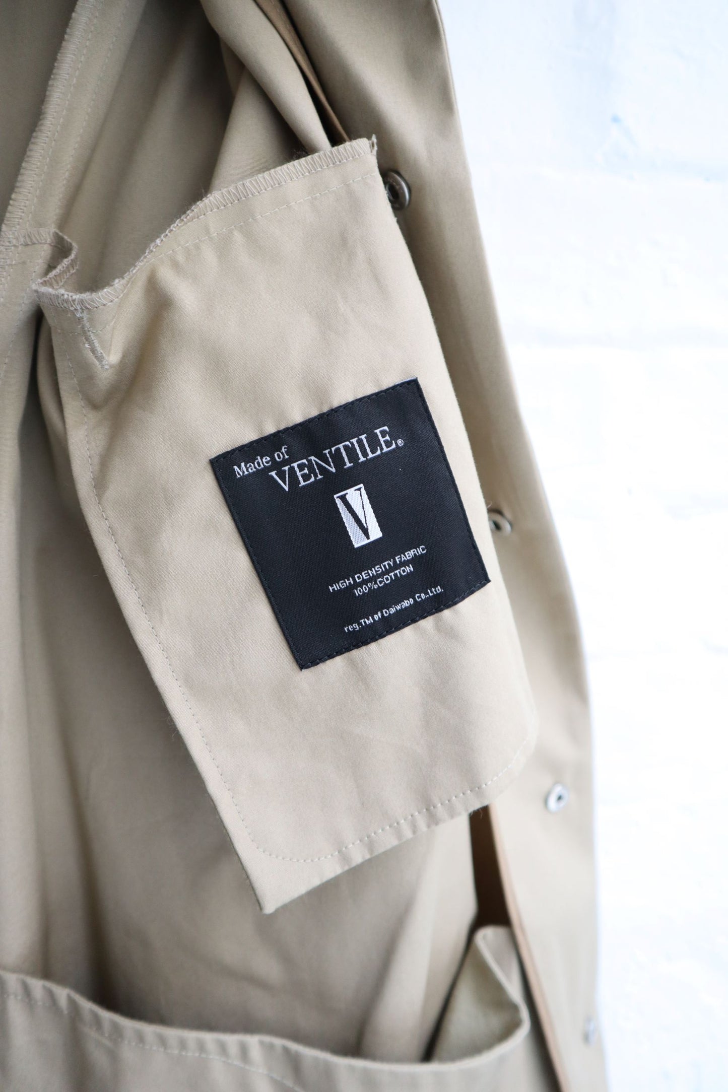 EEL - Rain Man Coat, Beige Ventile
